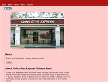 Tablet Screenshot of chinastarchinesefood.com